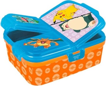 Покемон ланч-бокс для сніданку 4 відсіку перегородка коробка органайзер XXL