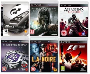 Набір Gran Turismo / Saints Row / Dishonored PS3 6-ігор