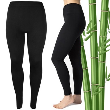Жіночі легінси гладкі бамбукові довгі XL / XXL
