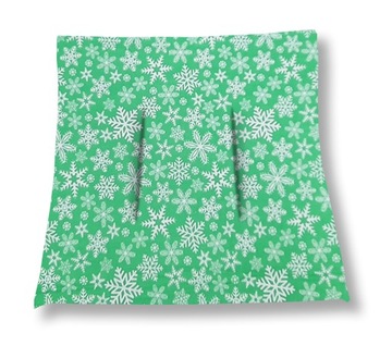 Подушка для стула 38x38 Снежинка зеленый
