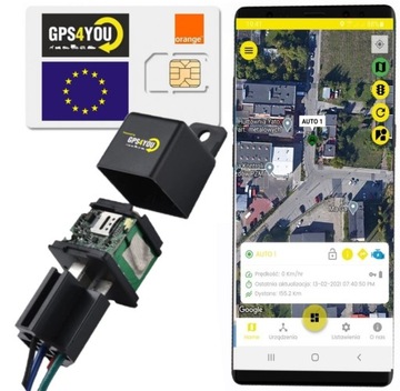 Локатор GPS4YOU R1+ SIM-карта ORANGE + сервер RU