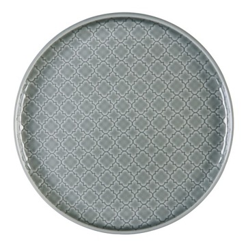 Марракеш круглая тарелка 26 см серый K10E