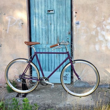 Baluma Men ретро городской дорожный велосипед фиолетовый размер 53