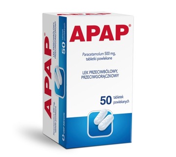 Apap 500 мг x 50 таблеток