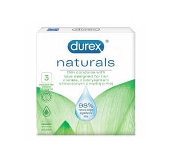 Презервативы Durex Naturals 3 штуки