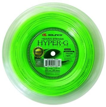 Теннисный трос Solinco Hyper-G Soft зеленый 1.30