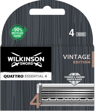 Wilkinson Quattro Essential 4 Vintage 4 картриджа