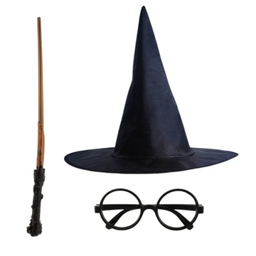 Набір костюм чарівника аксесуари-паличка, капелюх, окуляри