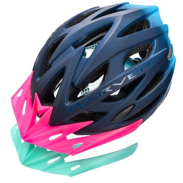 Метеор велосипедный шлем женский вентилируемый с козырьком