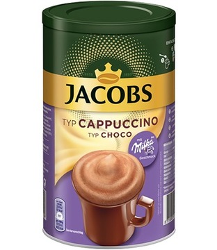 Импорт из Германии Jacobs Cappucino шоколадная банка 500 г