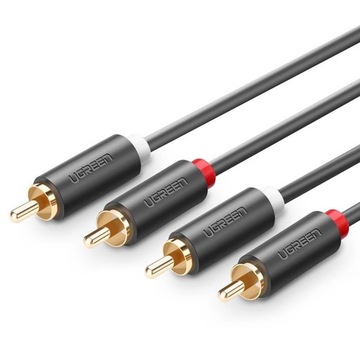UGREEN АУДІО КАБЕЛЬ 2RCA (ЧОЛОВІЧИЙ) / 2RCA CINCH КАБЕЛЬ 1 М