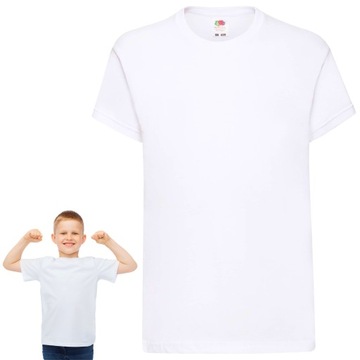WF дитяча біла бавовняна футболка з коротким рукавом 152