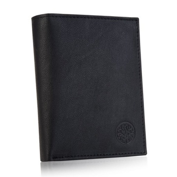 BETLEWSKI чоловічий гаманець з натуральної шкіри з захистом від RFID на блискавці для документів