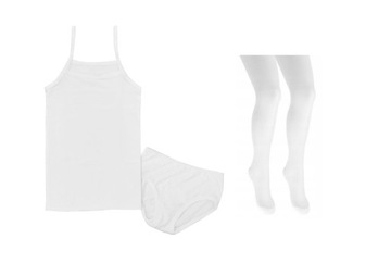Комплект нижньої білизни для дівчаток 152 Нижня білизна трусики колготки