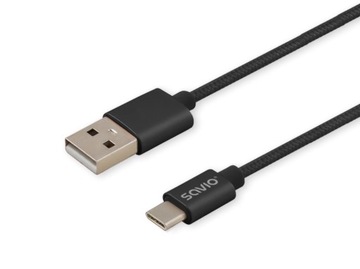 Кабель USB Type-C 2M 2.1 A черный
