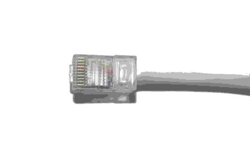 Телефонный кабель с разъемом RJ50(10p10c) белый 1 м