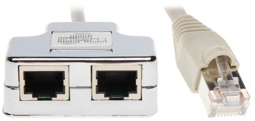 ПОДКЛЮЧИТЕ 2 КАМЕРЫ ПО 1 ВИТОЙ ПАРЕ АДАПТЕР 2 X RJ-45