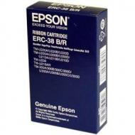 Красящая лента EPSON ERC-38br черно-красная