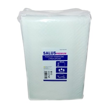 SALUS PREMIUM абсорбуючі гігієнічні прокладки 60x90 25шт з клейкими вставками 1600мл
