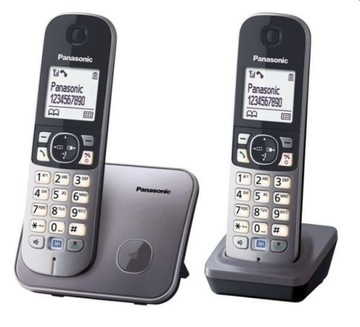 PANASONIC KX-TG6812 бездротовий телефон DECT дві навушники KX-TG6812PDM