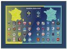 Набір в рамці 40 значків Ligue 1 Ligue 2 Офіційний