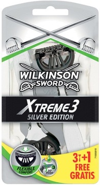 WILKINSON SWORD XTREME3 ОДНОРАЗОВАЯ БРИТВА SILVER EDITION НАБОР 4X