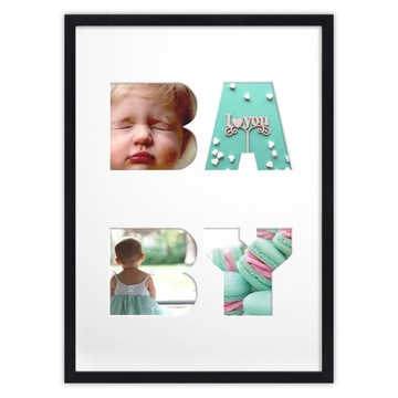 Рамка для дитячої кімнати BABY Black 30x40 см