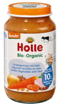 HOLLE Bio обід / блюдо телятина сочевиця овочевий