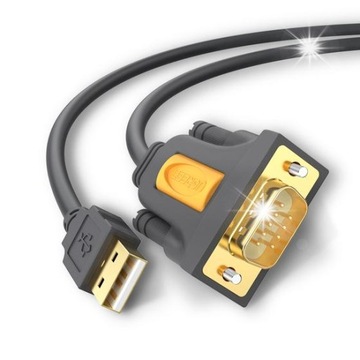 Ugreen високошвидкісний кабель USB кабель для DB9 RS-232 сумісний 1Mbps 1м