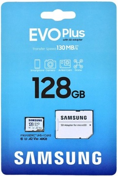 Карта пам'яті MicroSD Samsung Evo Plus 128GB MB-MC128KA / EU