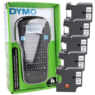 Принтер Dymo LabelManager lm160 + 5X стрічка 45013
