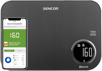 Розумні кухонні ваги з Bluetooth Sencor 5 кг