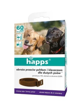 Happs ошейник для больших собак блох и клещей