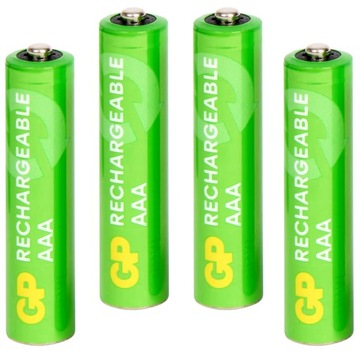 4X перезаряжаемые батареи AAA R3 никель-металл-гидридные NiMH 800mah GP