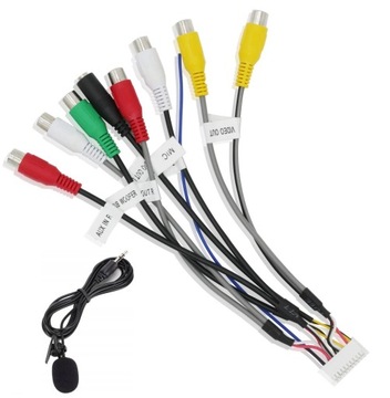 РАЗЪЕМ 20 PIN ДЛЯ ANDROID РАДИО СТАНЦИИ МИКРОФОН RCA ШТЕКЕР MIC АДАПТЕР