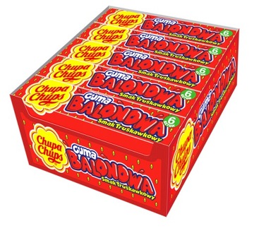 Chupa Chups жувальна гумка для виготовлення повітряних куль Полуниця Полуниця 20x27, 6 г