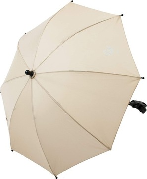 Зонтик для детской коляски 70 см бежевый