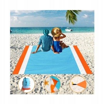 Пляж килимок пляж ковдру Пісок безкоштовно 200x210cm