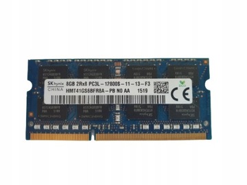 Оперативная память 8GB DDR3 SO-DIMM PC3L 12800S 1600MHz