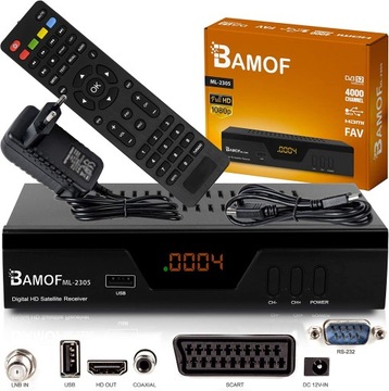 Bamof ML-2305 DVB-S2 HDMI тюнер Astra Hotbird 4K