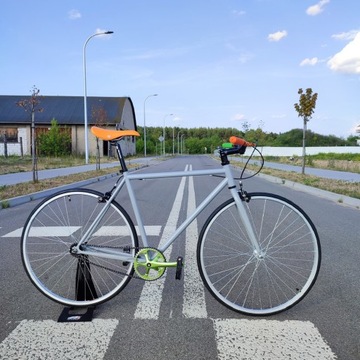 Велосипед одношвидкісний сталевий сірий Pamarancz зелений Розмір 56 маточина торпеда