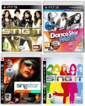 Набор Sing It / Dance Star / SingStar PS3 4 - игры