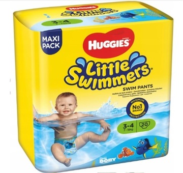 Підгузки для плавання 3-4 Huggies Little Swimmers 7-15 кг 20шт