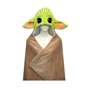 Детское одеяло с капюшоном Yoda Mandalorian Star Wars