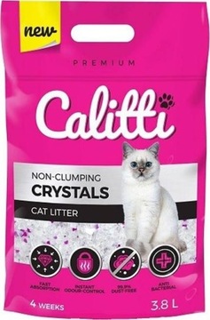Наповнювач для котячого туалету Calitti Crystal Natural 3.8 l
