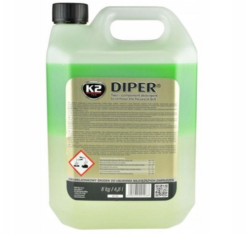 K2 DIPER 5 кг двокомпонентний шампунь активна піна для миття автомобіля автомобіля