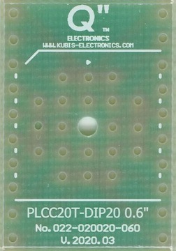 PLCC20 на DIP20 0.6".