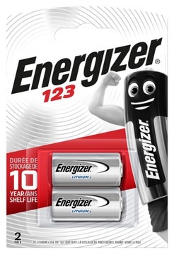 2 x фото литиевая батарея Energizer CR123
