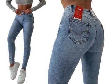 Джинси жіночі брюки M Sara моделюючі пуш-ап Синій XL 31 Розмір