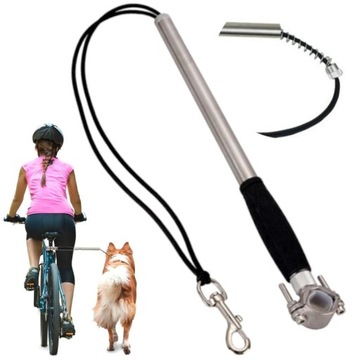 Повідець собаки велоспорт велосипед амортизатор пружною